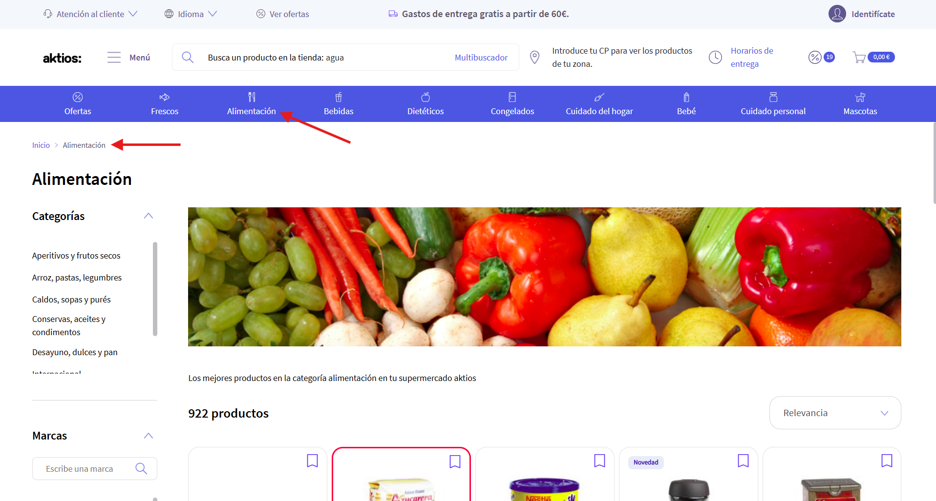 Ubicación del nombre de categoría en breadcrumb
